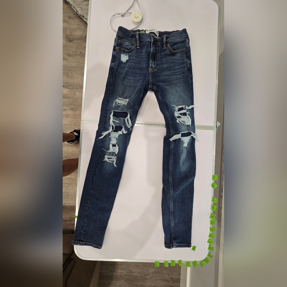Boys Abercrombie stacked skinny jeans